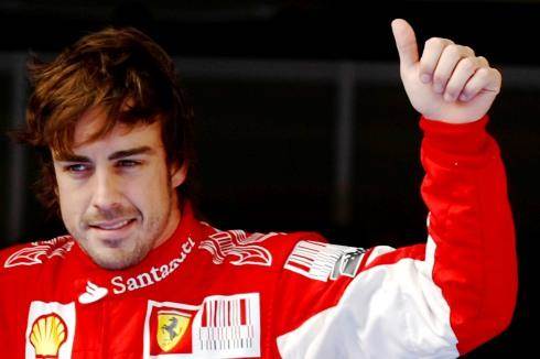 Alonso's thumbs-up